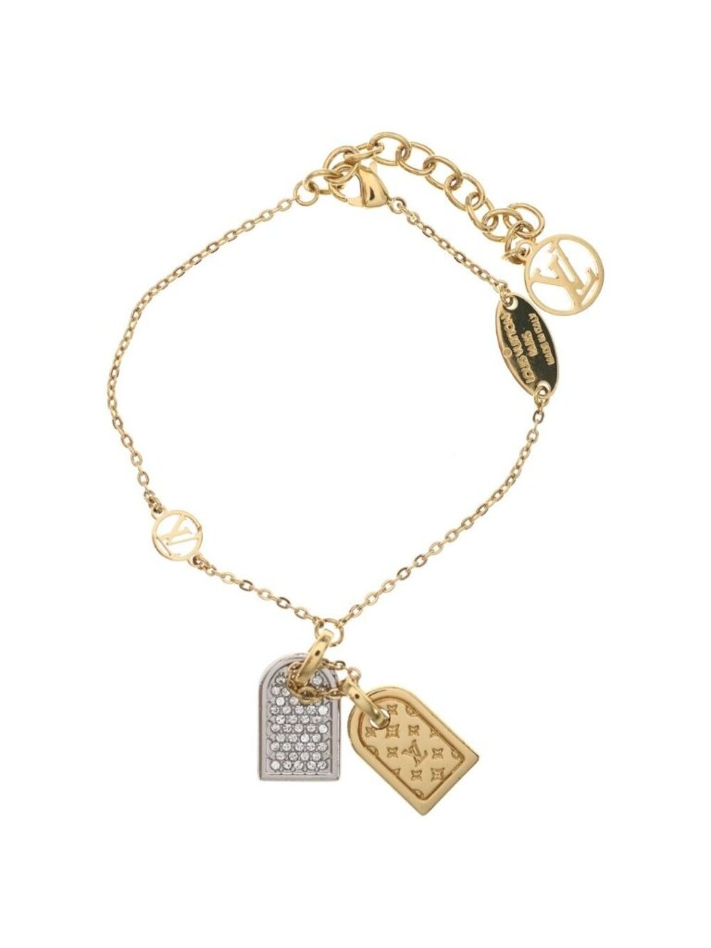 Louis Vuitton Precious Nanogram Bracelet Gold Silver